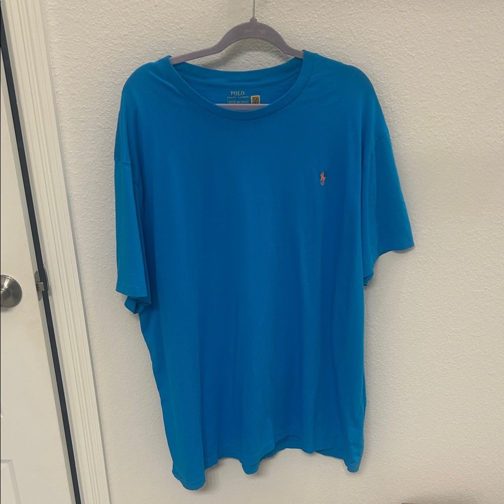 Polo by Ralph Lauren Men's Vibrant Blue Tee